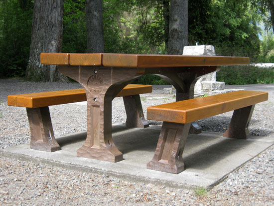 concrete picnic table by szolyd concrete picnic table by szolyd